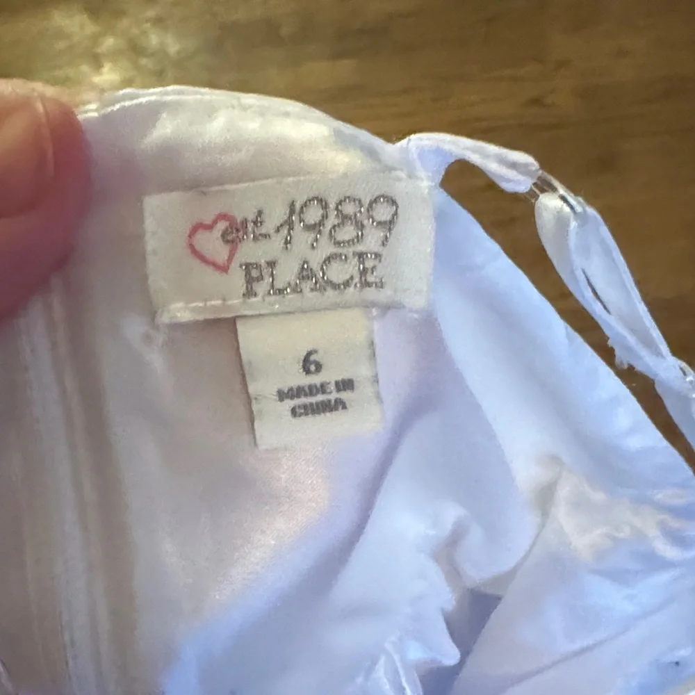 The Children's Place White Rosette Formal Dress